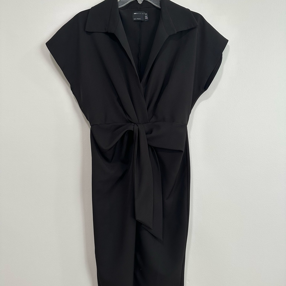 Elegant Black Wrap Dress